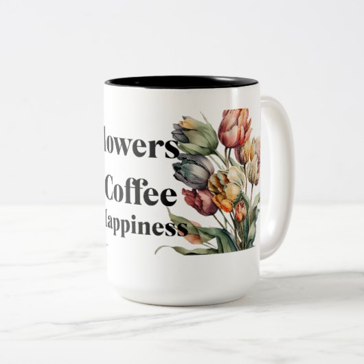 Op maat gemaakt glazen koffiekopje - Perfecte brui Tweekleurige Koffiemok (Voorkant rechts)