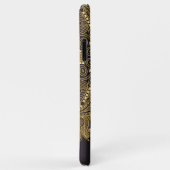 Op maat gemaakt gouden mandala kunstpatroon op roz Case-Mate iPhone case (Achterkant/rechts)