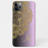 Op maat gemaakt gouden mandala kunstpatroon op roz Case-Mate iPhone case (Achterkant)