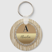 Op maat gemaakt gouden monogramcadeau voor bruilof