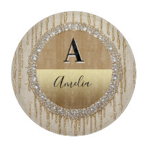 Op maat gemaakt gouden monogramcadeau voor bruilof