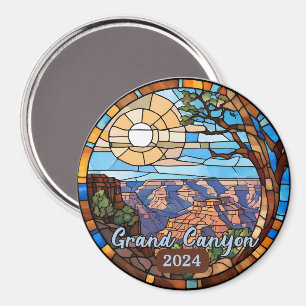 Op maat gemaakt Grand Canyon namaak glas-in-lood Magneet