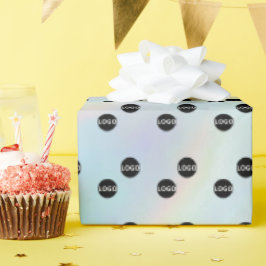 Op maat gemaakt holografisch logo cadeaupapier