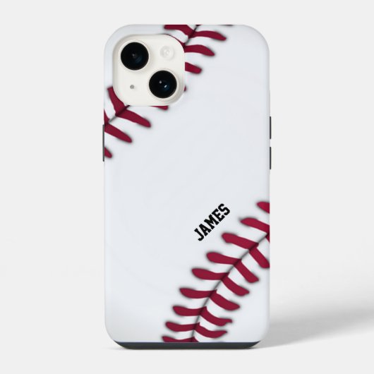 Op maat gemaakt honkbal iPhone hoesje (Achterkant)