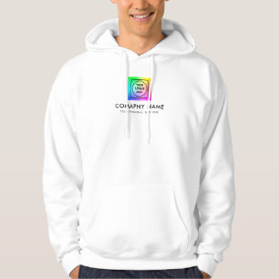 Op maat gemaakt hoodie met logo voor en achter per