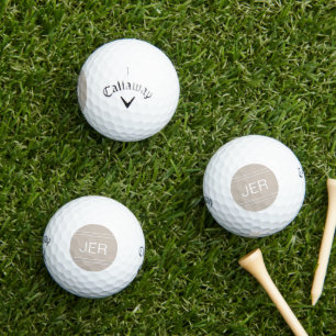 Op maat gemaakt initiaal modern golfer klassiek ta golfballen