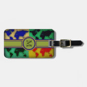 op maat gemaakt initiaal voor reizen bagagelabel (Voorkant horizontaal)