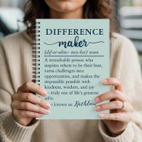 Op maat gemaakt inspirerend citaat notitieboek voo