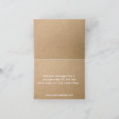 Op maat gemaakt kaartje met gevouwen bedankje bedankkaart (Binnen)