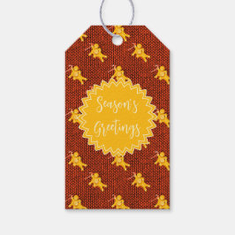 Op maat gemaakt kerst gingerbread cadeaulabel