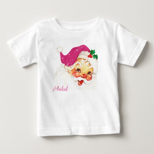 Op maat gemaakt Kerstmis Sinterklaas Baby T-Shirt (Voorkant)