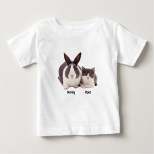 Op maat gemaakt konijn en kat shirt
