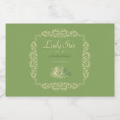 op maat gemaakt kruidentheelabel voedselcontainer etiket (Enkel label)