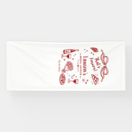 Op maat gemaakt linnen huwelijksbanner, welkom bij spandoek