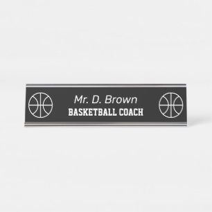 Op maat gemaakt logo basketbal high school sportco bureau naambordje
