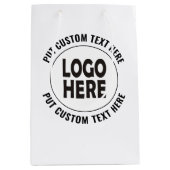 Op maat gemaakt logo en tekst zakelijke promotie medium cadeauzakje (Voorkant)