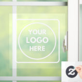 Op maat gemaakt logo gepersonaliseerd winkeldeursc raamsticker (Huis)