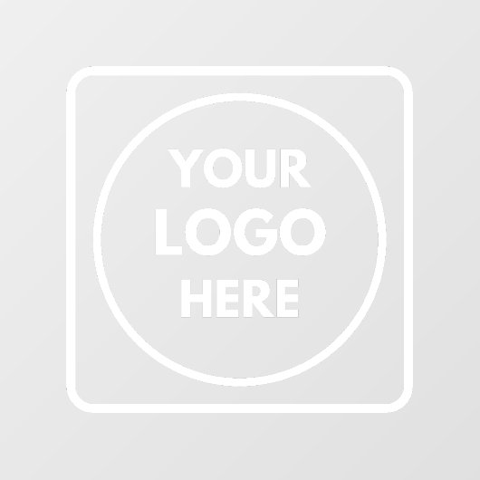 Op maat gemaakt logo gepersonaliseerd winkeldeursc raamsticker (Vel)