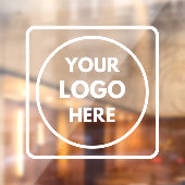 Op maat gemaakt logo gepersonaliseerd winkeldeursc raamsticker (Vel 2)