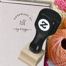 Op maat gemaakt logo Handgemaakt door  Rubberstempel