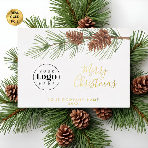 Op maat gemaakt logo Kerstmis Bedankt Zakelijke Fo Folie Feestdagenkaart