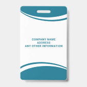 Op maat gemaakt logo naam professioneel vrijwillig badge (Achterkant)