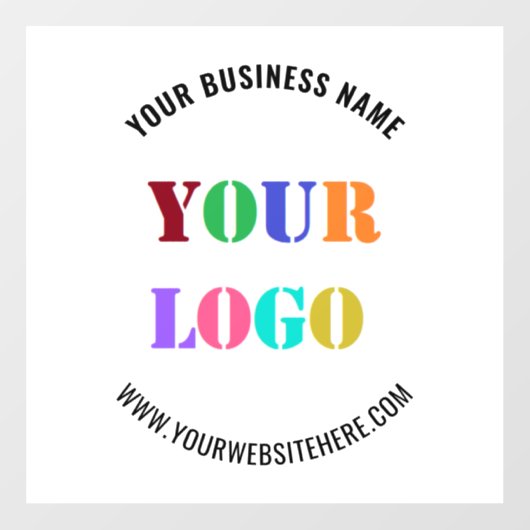 Op maat gemaakt logo naam website promotionele raa raamsticker (Vel)