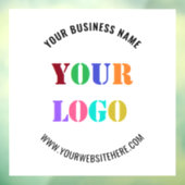 Op maat gemaakt logo naam website promotionele raa raamsticker (Vel 3)