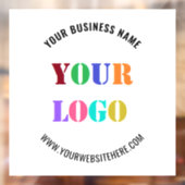 Op maat gemaakt logo naam website promotionele raa raamsticker (Vel 2)