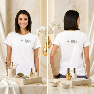 Op maat gemaakt logo nagel tech werkshirt geperson t-shirt