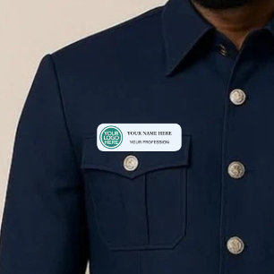Op maat gemaakt logo personeel Zakelijk identite Naamplaatje