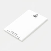 Op maat gemaakt logo voor makelaar van vastgoedbed post-it® notes (Schuin)