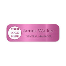 Op maat gemaakt logo Werknemer Magnetisch of veili