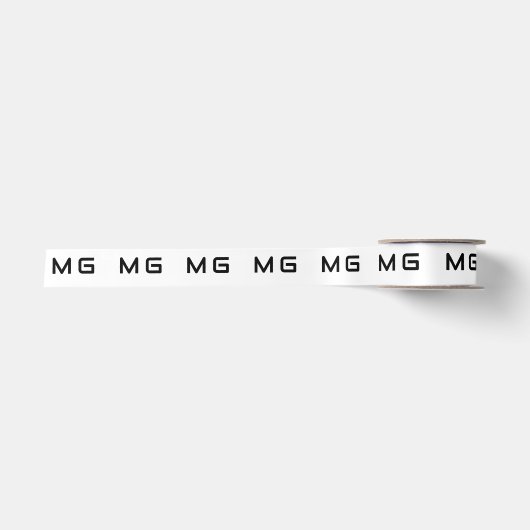 Op maat gemaakt logo wit lint (Voorkant)