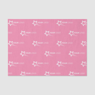 Op maat gemaakt logo zakelijk promotie roze tissuepapier