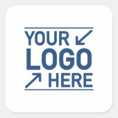 Op maat gemaakt logo zakelijke verpakkingen merk g vierkante sticker (Voorkant)