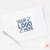 Op maat gemaakt logo zakelijke verpakkingen merk g vierkante sticker (Envelop)