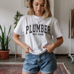Op maat gemaakt loodgietershemd voor collega's, ve t-shirt