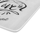 Op maat gemaakt met liefde handletter typografie g snijplank (Hoek)