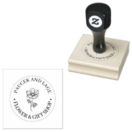 Op Maat Gemaakt Met Liefde Rond Ambachtelijk Stemp Rubberstempel
