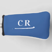 Op maat gemaakt met monogram gegolfde moderne koni golfheadcover (Voorkant)