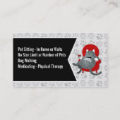 Op maat gemaakt met twee knoppen Rood en Zwart Visitekaartje (Achterkant)