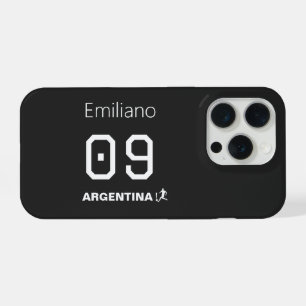 Op maat gemaakt monochroom Argentijns nationaal el iPhone 15 Pro Case