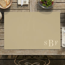 Op maat gemaakt monogram beige stille luxe Japandi