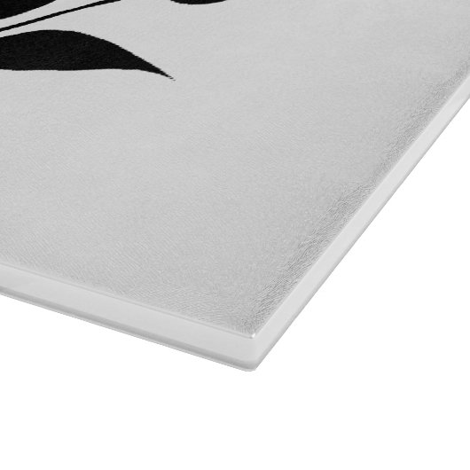 Op maat gemaakt monogram en achternaam laurierkran snijplank (Hoek)