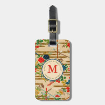 Op maat gemaakt monogram huwelijksreis reis vintag