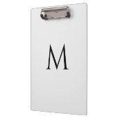 Op maat gemaakt monogram klassiek wit professionee klembord (Links)