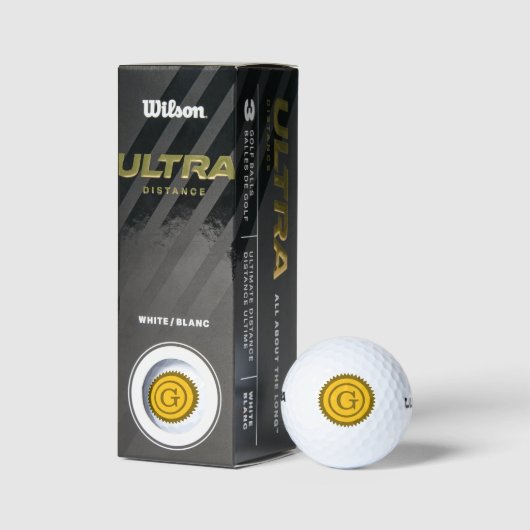 Op maat gemaakt monogram logo embleem Golfballen (Verpakking)