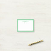 Op maat gemaakt monogram naam minimalistisch cute  post-it® notes (Op bureau)