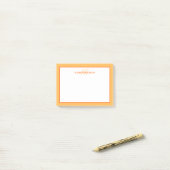 Op maat gemaakt monogram naam minimalistisch leuk post-it® notes (Op bureau)